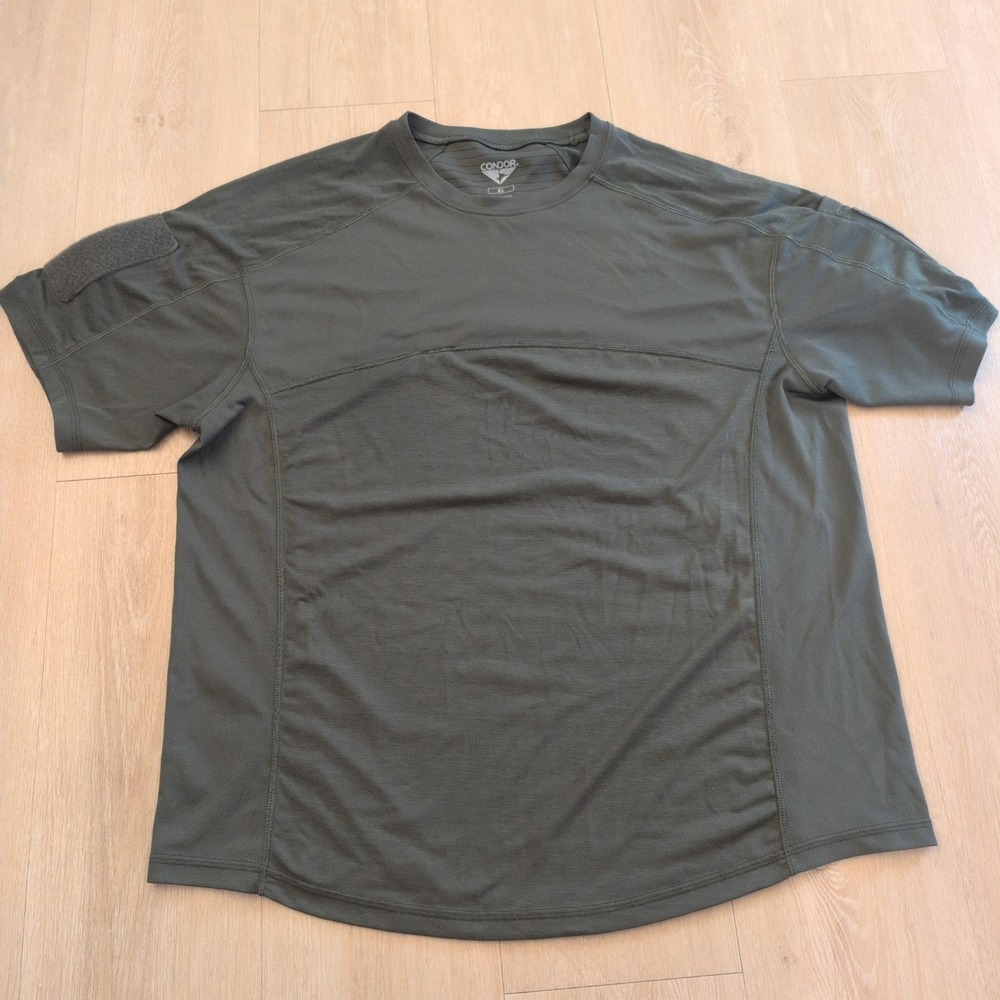 Condor Trident Battle Top Mens XL Green Tactical Short Sleeve Mesh Shirt 111063